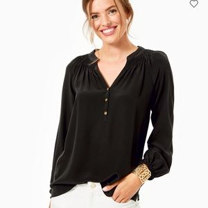 Lilly Pulitzer Black Elsa top
